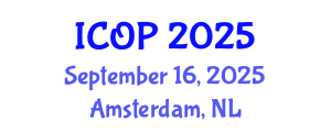 International Conference on Optics and Photonics (ICOP) September 16, 2025 - Amsterdam, Netherlands