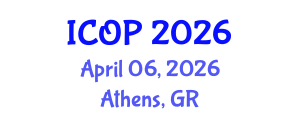 International Conference on Optics and Photonics (ICOP) April 06, 2026 - Athens, Greece International Conference on Optics and Photonics (ICOP) April 06, 2026 - Athens, Greece
