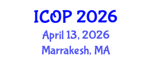 International Conference on Optics and Photonics (ICOP) April 13, 2026 - Marrakesh, Morocco International Conference on Optics and Photonics (ICOP) April 13, 2026 - Marrakesh, Morocco