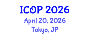 International Conference on Optics and Photonics (ICOP) April 20, 2026 - Tokyo, Japan International Conference on Optics and Photonics (ICOP) April 20, 2026 - Tokyo, Japan