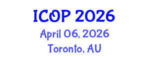 International Conference on Optics and Photonics (ICOP) April 06, 2026 - Toronto, Australia International Conference on Optics and Photonics (ICOP) April 06, 2026 - Toronto, Australia
