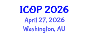 International Conference on Optics and Photonics (ICOP) April 27, 2026 - Washington, Australia International Conference on Optics and Photonics (ICOP) April 27, 2026 - Washington, Australia