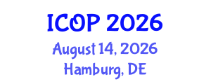 International Conference on Optics and Photonics (ICOP) August 14, 2026 - Hamburg, Germany International Conference on Optics and Photonics (ICOP) August 14, 2026 - Hamburg, Germany