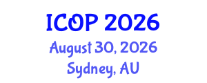International Conference on Optics and Photonics (ICOP) August 30, 2026 - Sydney, Australia International Conference on Optics and Photonics (ICOP) August 30, 2026 - Sydney, Australia