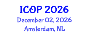 International Conference on Optics and Photonics (ICOP) December 02, 2026 - Amsterdam, Netherlands International Conference on Optics and Photonics (ICOP) December 02, 2026 - Amsterdam, Netherlands