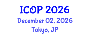 International Conference on Optics and Photonics (ICOP) December 02, 2026 - Tokyo, Japan