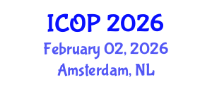 International Conference on Optics and Photonics (ICOP) February 02, 2026 - Amsterdam, Netherlands International Conference on Optics and Photonics (ICOP) February 02, 2026 - Amsterdam, Netherlands