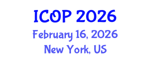 International Conference on Optics and Photonics (ICOP) February 16, 2026 - New York, United States International Conference on Optics and Photonics (ICOP) February 16, 2026 - New York, United States