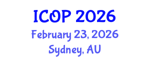 International Conference on Optics and Photonics (ICOP) February 23, 2026 - Sydney, Australia International Conference on Optics and Photonics (ICOP) February 23, 2026 - Sydney, Australia