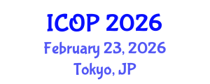 International Conference on Optics and Photonics (ICOP) February 23, 2026 - Tokyo, Japan