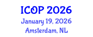 International Conference on Optics and Photonics (ICOP) January 19, 2026 - Amsterdam, Netherlands International Conference on Optics and Photonics (ICOP) January 19, 2026 - Amsterdam, Netherlands
