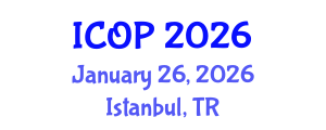International Conference on Optics and Photonics (ICOP) January 26, 2026 - Istanbul, Turkey International Conference on Optics and Photonics (ICOP) January 26, 2026 - Istanbul, Turkey