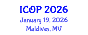 International Conference on Optics and Photonics (ICOP) January 19, 2026 - Maldives, Maldives International Conference on Optics and Photonics (ICOP) January 19, 2026 - Maldives, Maldives