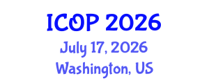 International Conference on Optics and Photonics (ICOP) July 17, 2026 - Washington, United States International Conference on Optics and Photonics (ICOP) July 17, 2026 - Washington, United States