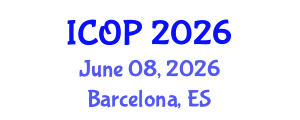 International Conference on Optics and Photonics (ICOP) June 08, 2026 - Barcelona, Spain International Conference on Optics and Photonics (ICOP) June 08, 2026 - Barcelona, Spain