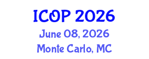 International Conference on Optics and Photonics (ICOP) June 08, 2026 - Monte Carlo, Monaco International Conference on Optics and Photonics (ICOP) June 08, 2026 - Monte Carlo, Monaco