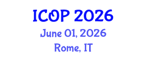 International Conference on Optics and Photonics (ICOP) June 01, 2026 - Rome, Italy International Conference on Optics and Photonics (ICOP) June 01, 2026 - Rome, Italy