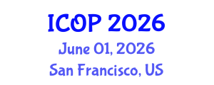 International Conference on Optics and Photonics (ICOP) June 01, 2026 - San Francisco, United States International Conference on Optics and Photonics (ICOP) June 01, 2026 - San Francisco, United States