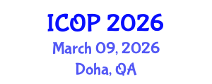 International Conference on Optics and Photonics (ICOP) March 09, 2026 - Doha, Qatar International Conference on Optics and Photonics (ICOP) March 09, 2026 - Doha, Qatar