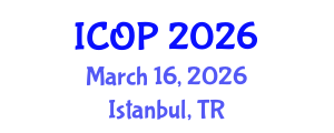 International Conference on Optics and Photonics (ICOP) March 16, 2026 - Istanbul, Turkey International Conference on Optics and Photonics (ICOP) March 16, 2026 - Istanbul, Turkey