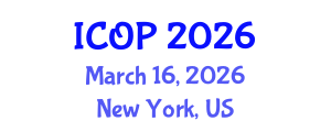 International Conference on Optics and Photonics (ICOP) March 16, 2026 - New York, United States International Conference on Optics and Photonics (ICOP) March 16, 2026 - New York, United States