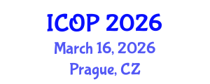 International Conference on Optics and Photonics (ICOP) March 16, 2026 - Prague, Czechia International Conference on Optics and Photonics (ICOP) March 16, 2026 - Prague, Czechia