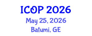 International Conference on Optics and Photonics (ICOP) May 25, 2026 - Batumi, Georgia International Conference on Optics and Photonics (ICOP) May 25, 2026 - Batumi, Georgia