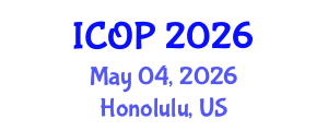 International Conference on Optics and Photonics (ICOP) May 04, 2026 - Honolulu, United States International Conference on Optics and Photonics (ICOP) May 04, 2026 - Honolulu, United States