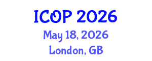 International Conference on Optics and Photonics (ICOP) May 18, 2026 - London, United Kingdom International Conference on Optics and Photonics (ICOP) May 18, 2026 - London, United Kingdom