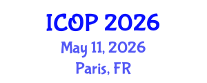 International Conference on Optics and Photonics (ICOP) May 11, 2026 - Paris, France International Conference on Optics and Photonics (ICOP) May 11, 2026 - Paris, France