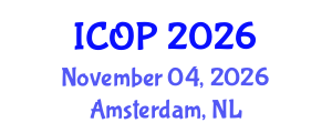 International Conference on Optics and Photonics (ICOP) November 04, 2026 - Amsterdam, Netherlands International Conference on Optics and Photonics (ICOP) November 04, 2026 - Amsterdam, Netherlands