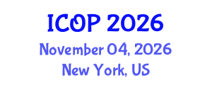 International Conference on Optics and Photonics (ICOP) November 04, 2026 - New York, United States International Conference on Optics and Photonics (ICOP) November 04, 2026 - New York, United States