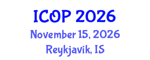 International Conference on Optics and Photonics (ICOP) November 15, 2026 - Reykjavik, Iceland International Conference on Optics and Photonics (ICOP) November 15, 2026 - Reykjavik, Iceland