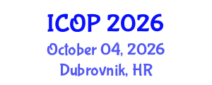 International Conference on Optics and Photonics (ICOP) October 04, 2026 - Dubrovnik, Croatia International Conference on Optics and Photonics (ICOP) October 04, 2026 - Dubrovnik, Croatia