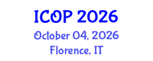 International Conference on Optics and Photonics (ICOP) October 04, 2026 - Florence, Italy