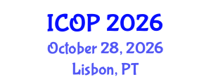 International Conference on Optics and Photonics (ICOP) October 28, 2026 - Lisbon, Portugal International Conference on Optics and Photonics (ICOP) October 28, 2026 - Lisbon, Portugal