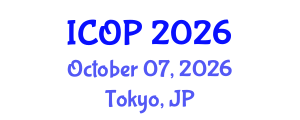 International Conference on Optics and Photonics (ICOP) October 07, 2026 - Tokyo, Japan
