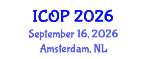 International Conference on Optics and Photonics (ICOP) September 16, 2026 - Amsterdam, Netherlands International Conference on Optics and Photonics (ICOP) September 16, 2026 - Amsterdam, Netherlands