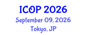 International Conference on Optics and Photonics (ICOP) September 09, 2026 - Tokyo, Japan