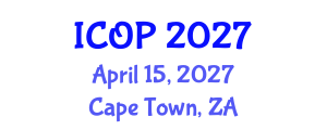 International Conference on Optics and Photonics (ICOP) April 15, 2027 - Cape Town, South Africa International Conference on Optics and Photonics (ICOP) April 15, 2027 - Cape Town, South Africa