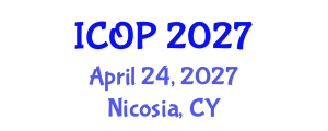 International Conference on Optics and Photonics (ICOP) April 24, 2027 - Nicosia, Cyprus International Conference on Optics and Photonics (ICOP) April 24, 2027 - Nicosia, Cyprus