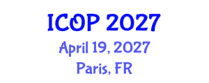 International Conference on Optics and Photonics (ICOP) April 19, 2027 - Paris, France International Conference on Optics and Photonics (ICOP) April 19, 2027 - Paris, France