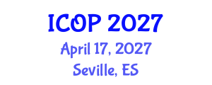 International Conference on Optics and Photonics (ICOP) April 17, 2027 - Seville, Spain International Conference on Optics and Photonics (ICOP) April 17, 2027 - Seville, Spain