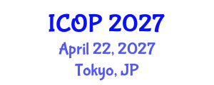 International Conference on Optics and Photonics (ICOP) April 22, 2027 - Tokyo, Japan