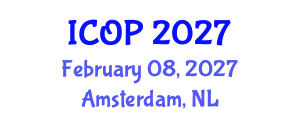 International Conference on Optics and Photonics (ICOP) February 08, 2027 - Amsterdam, Netherlands International Conference on Optics and Photonics (ICOP) February 08, 2027 - Amsterdam, Netherlands