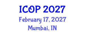 International Conference on Optics and Photonics (ICOP) February 17, 2027 - Mumbai, India International Conference on Optics and Photonics (ICOP) February 17, 2027 - Mumbai, India