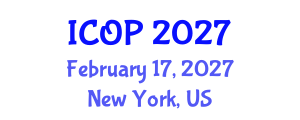 International Conference on Optics and Photonics (ICOP) February 17, 2027 - New York, United States International Conference on Optics and Photonics (ICOP) February 17, 2027 - New York, United States