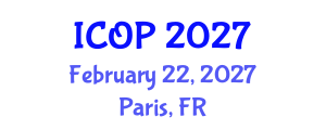 International Conference on Optics and Photonics (ICOP) February 22, 2027 - Paris, France International Conference on Optics and Photonics (ICOP) February 22, 2027 - Paris, France