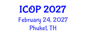 International Conference on Optics and Photonics (ICOP) February 24, 2027 - Phuket, Thailand International Conference on Optics and Photonics (ICOP) February 24, 2027 - Phuket, Thailand