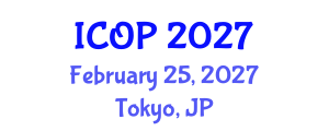 International Conference on Optics and Photonics (ICOP) February 25, 2027 - Tokyo, Japan International Conference on Optics and Photonics (ICOP) February 25, 2027 - Tokyo, Japan